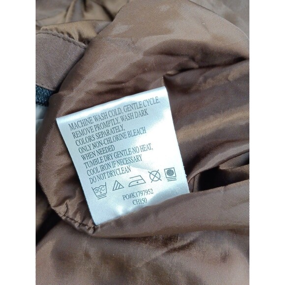 Vtg Sherwin Williams Windbreaker Full Zip Jacket Men’s 2XL Blue Pocket Tan - Picture 8 of 9